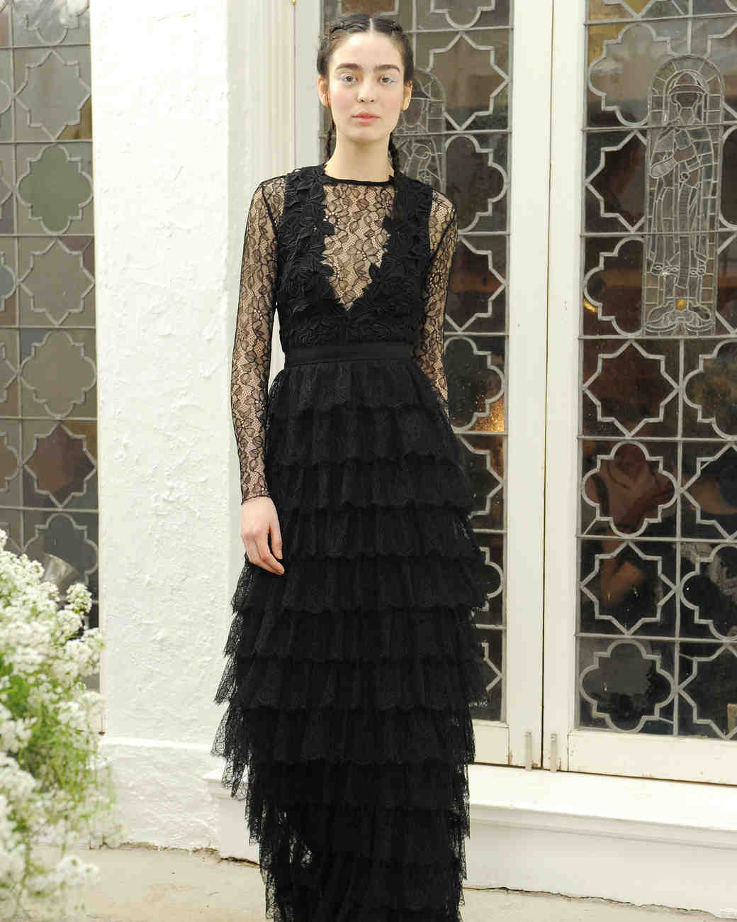 Black Lace Wedding Dress